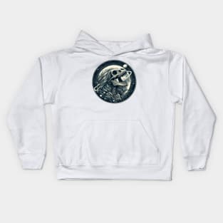 dinosaur skull Kids Hoodie